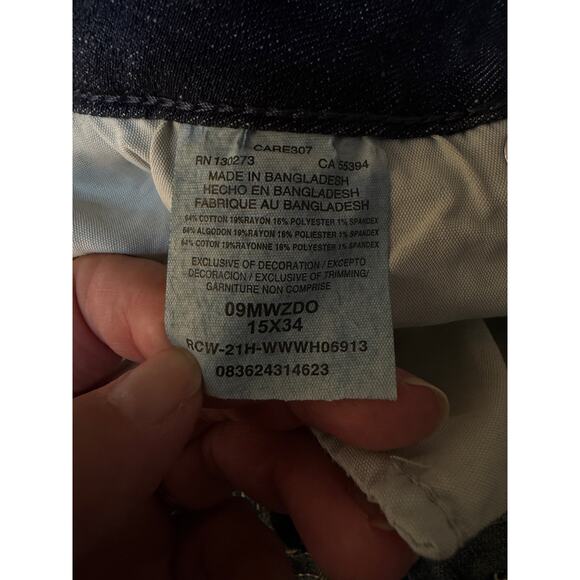 Wrangler Dark Wash Womens Bootcut Jeans Size 15x34 - Picture 7 of 9